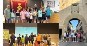 Grups d’infants participants en els actes de cloenda dels consells d’infants municipals de Centelles, Canovelles i Aiguafreda