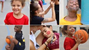Nens, nenes i adolescents gaudint del Casal d’estiu de Granollers amb activitats i jocs